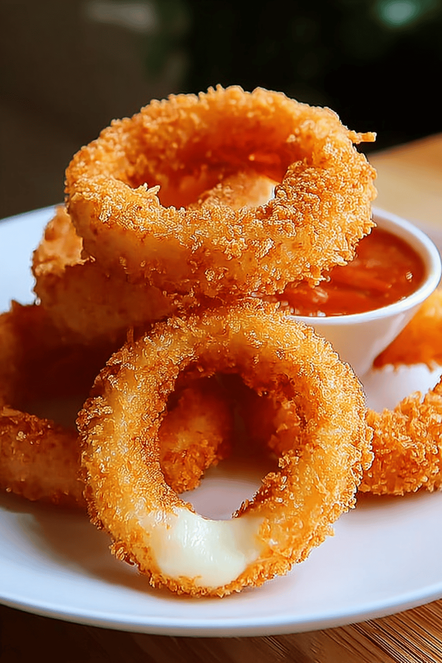Mozzarella Stick Onion Rings