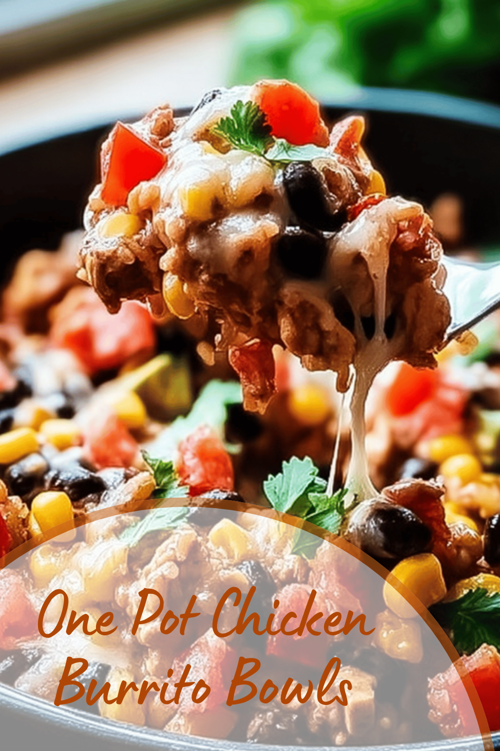 One Pot Chicken Burrito Bowls