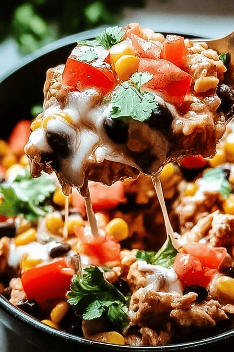One Pot Chicken Burrito Bowls