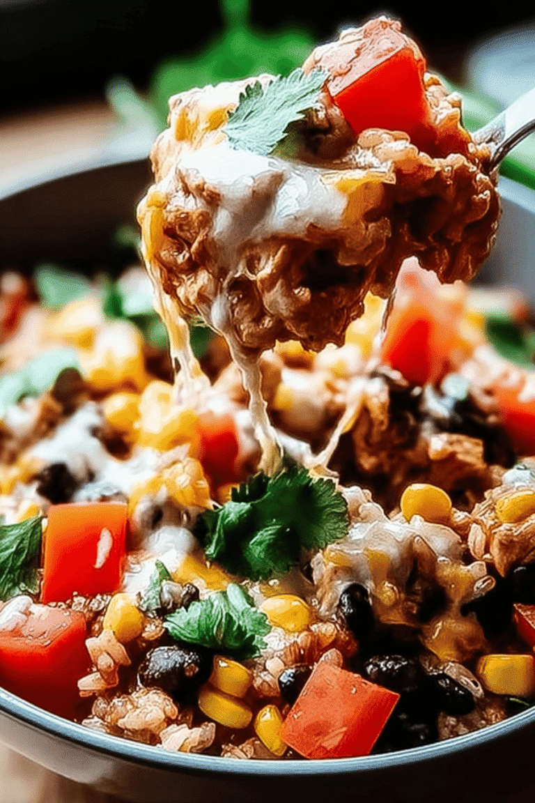 One Pot Chicken Burrito Bowls 8.Png