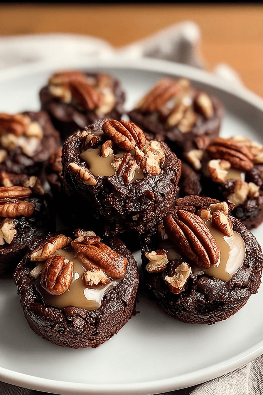 Pecan Pie Brownie Bombs
