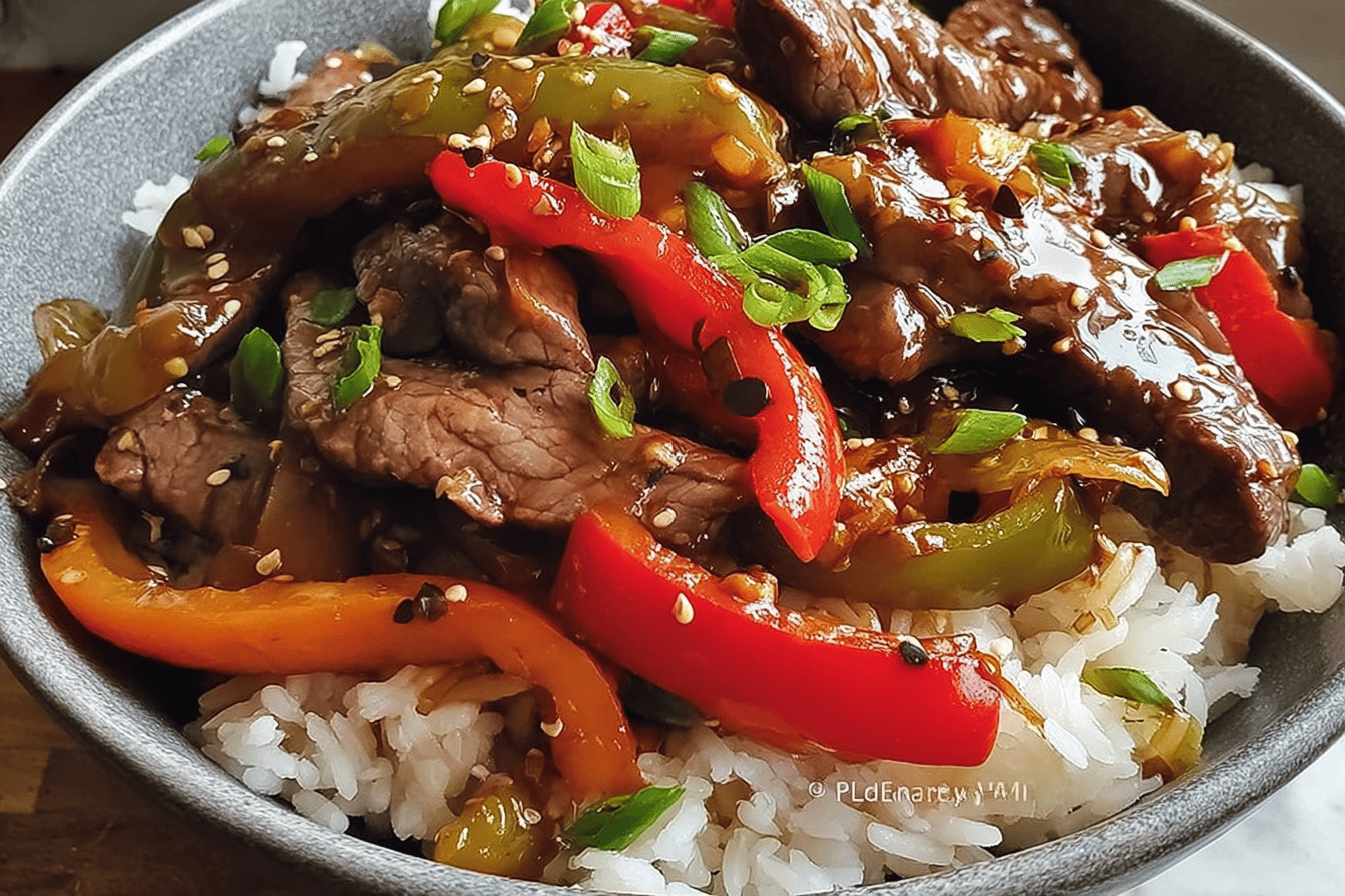 Pepper Steak Stir Fry With Fresh Vegetables And Savory Sauce 7 Pepper Steak