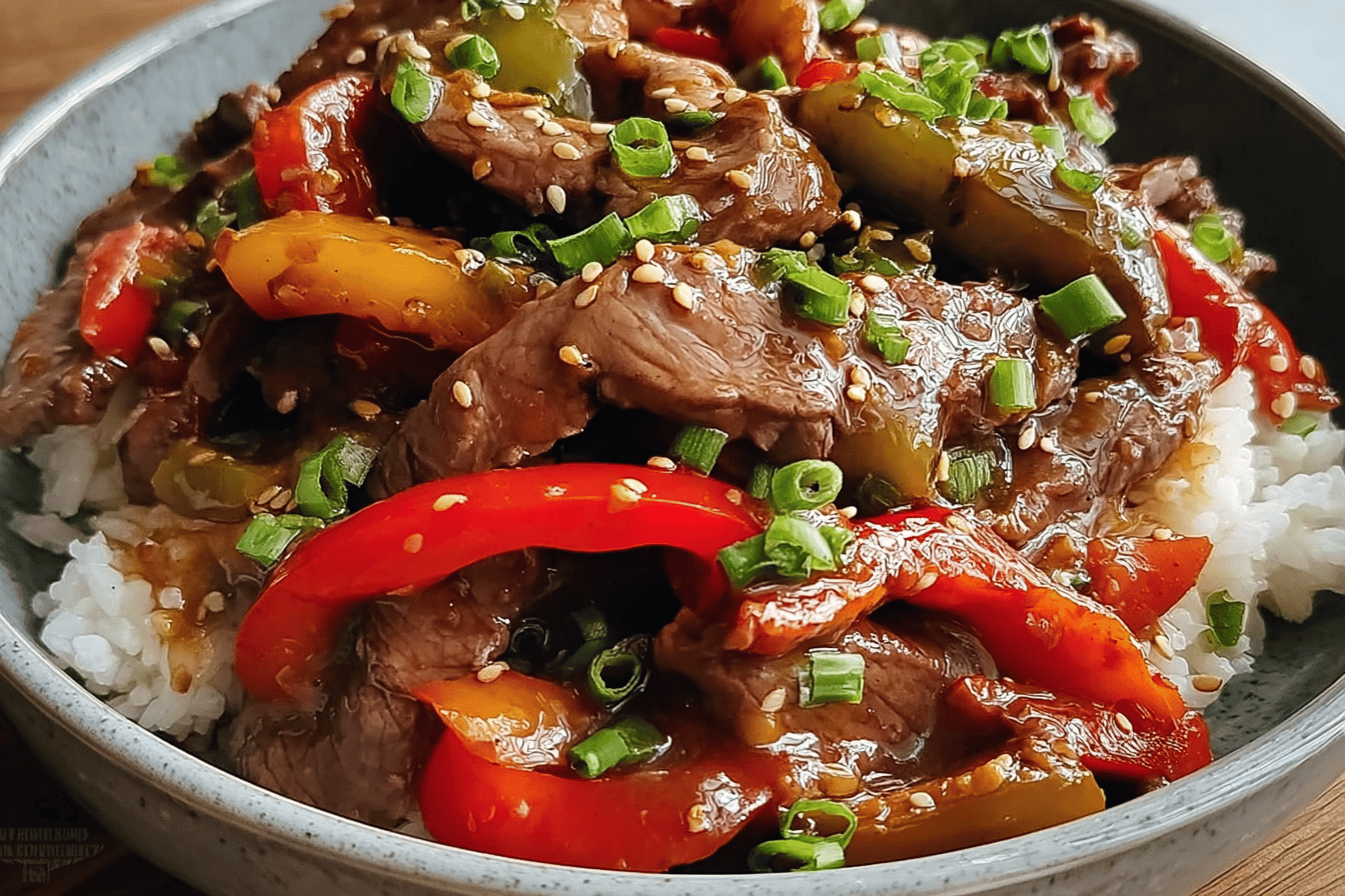 Pepper Steak Stir Fry With Fresh Vegetables And Savory Sauce 6 Pepper Steak