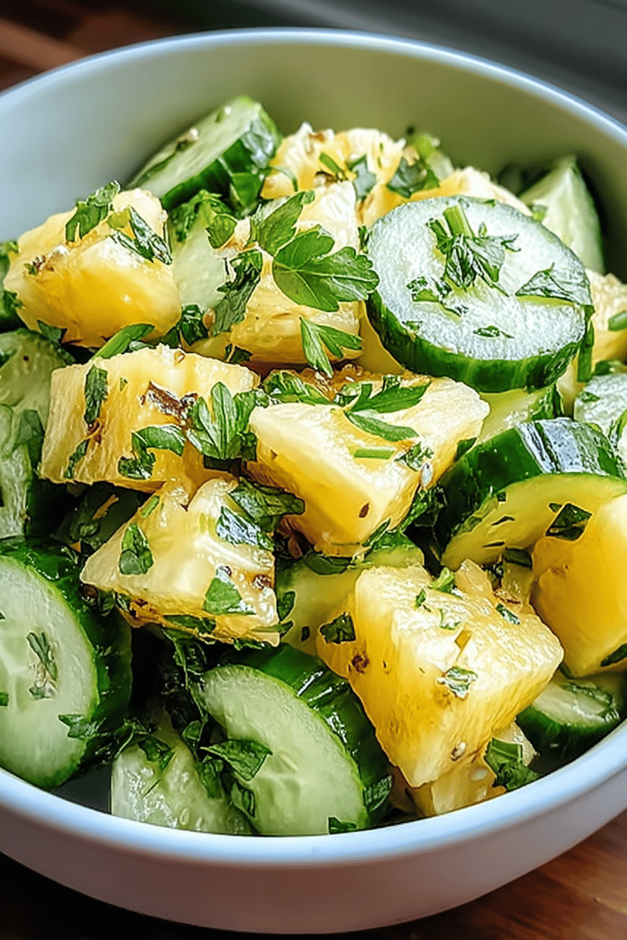 Pineapple Cucumber Salad