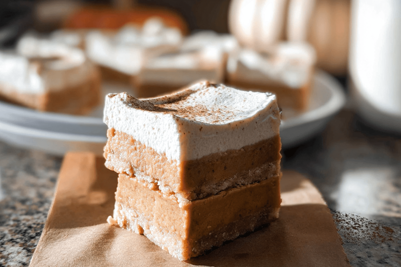 Pumpkin Pie Cheesecake Bars