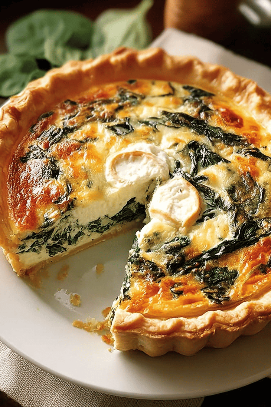 Spinach Ricotta Quiche Recipe With Flaky Crust And Creamy Filling 6 Ricotta Spinach Quiche