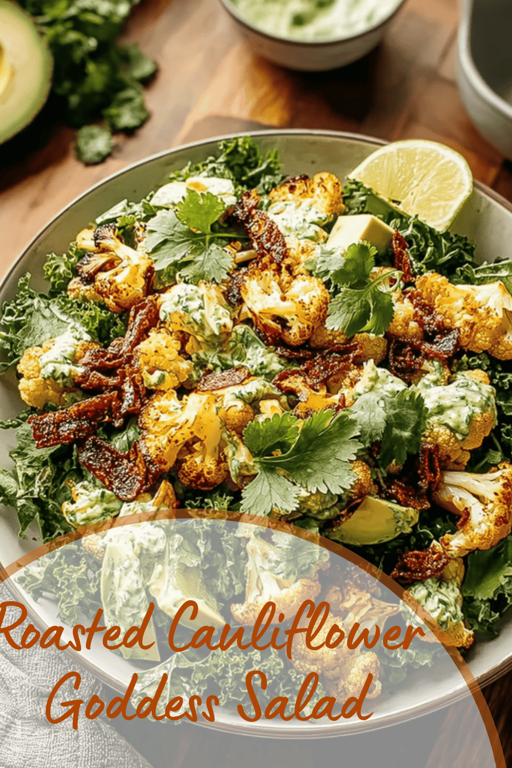 Roasted Cauliflower Goddess Salad