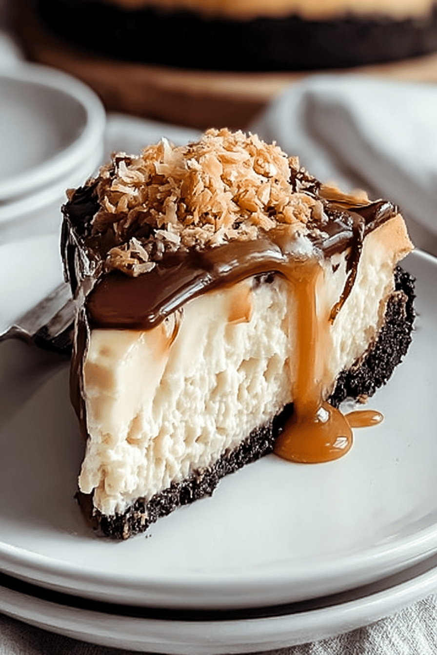 Samoa Cheesecake