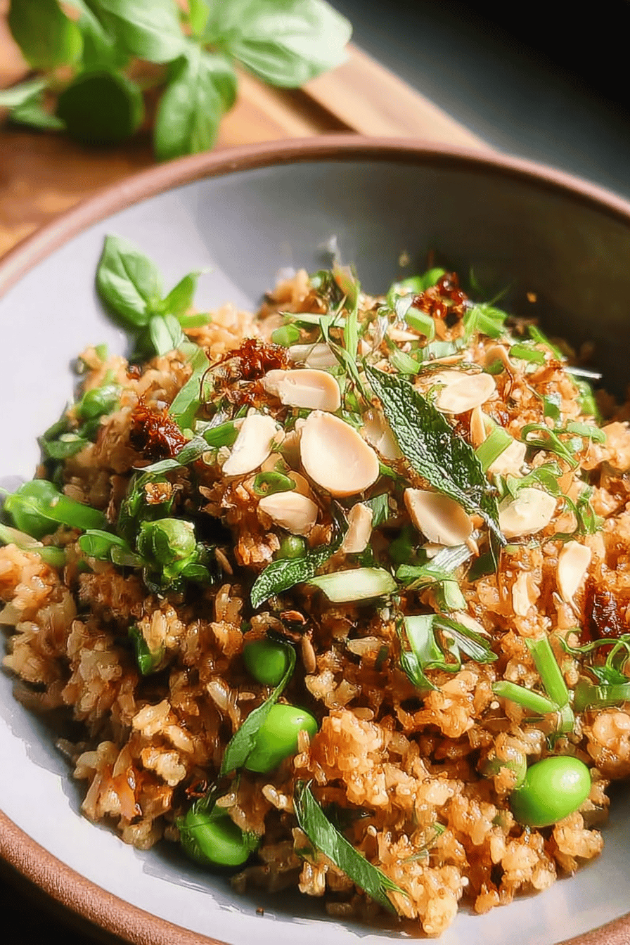 Satay Crispy Rice Salad