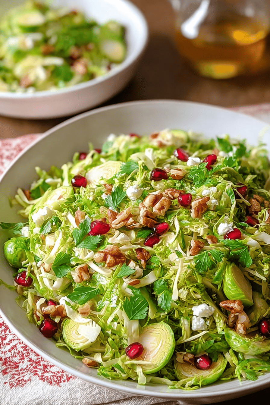 Shaved Brussels Sprouts Salad