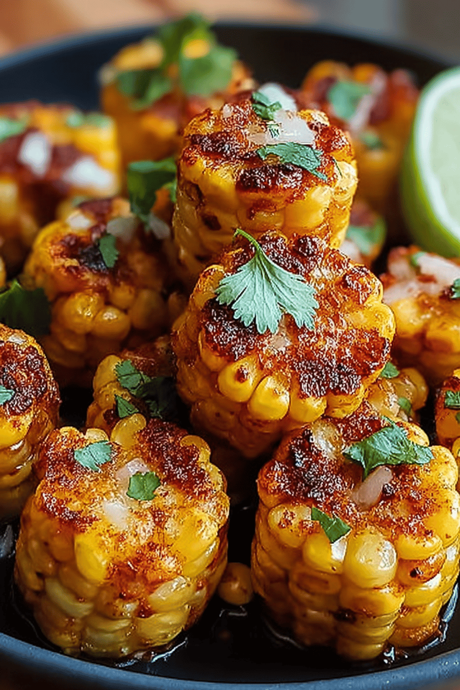 Spicy Mexican Corn Bites