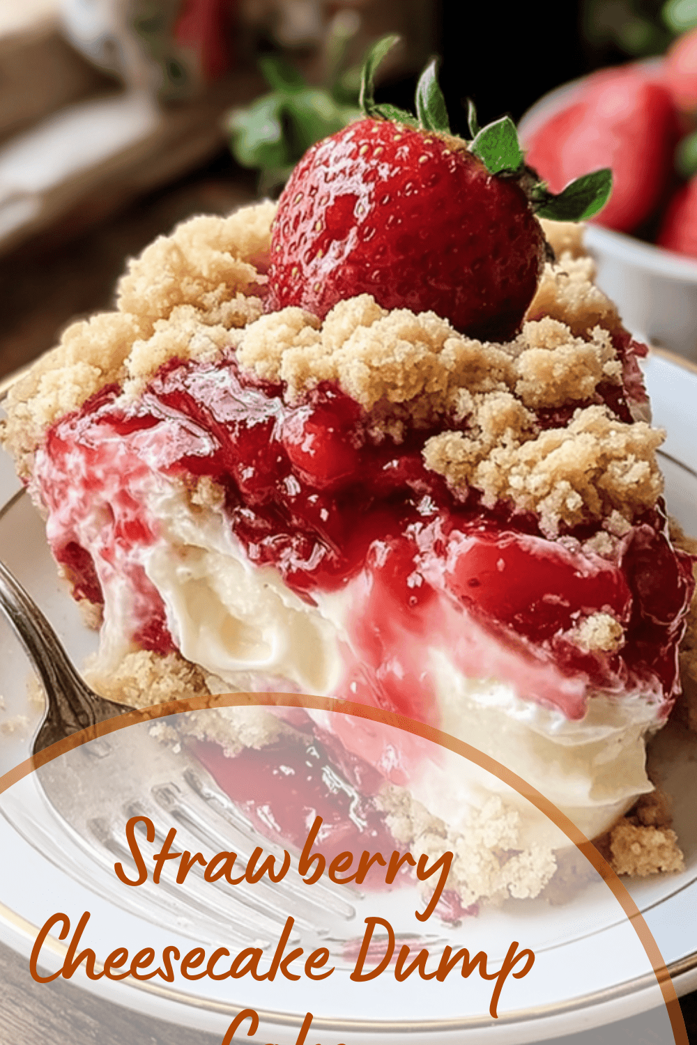 Strawberry Cheesecake Dump Cake