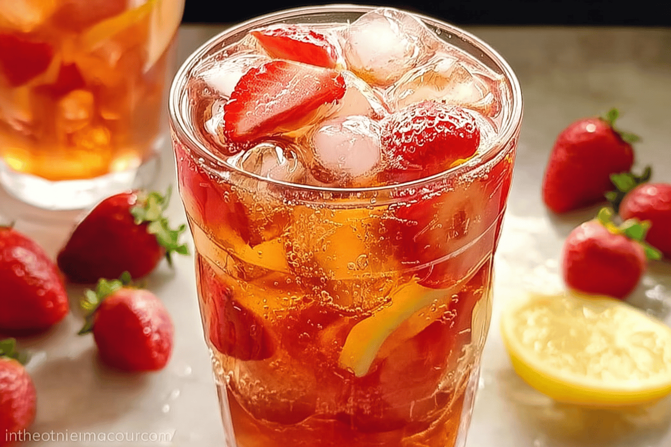 Southern Strawberry Sweet Iced Tea Recipe For Refreshing Summer Sips 7 Strawberry Iced Tea