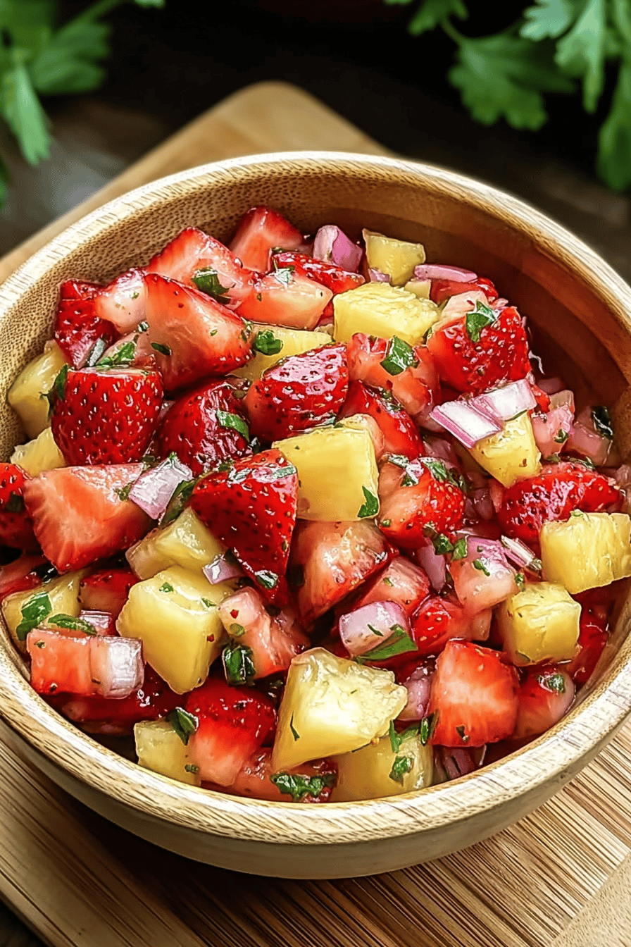 Strawberry Pineapple Fruit Salsa