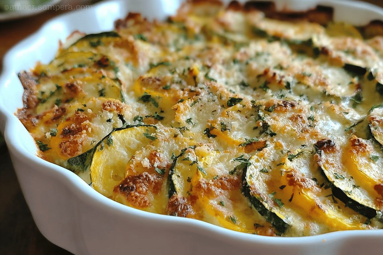 Zucchini And Yellow Squash Au Gratin With Creamy Cheese Sauce 6 Zucchini Yellow Squash Au Gratin