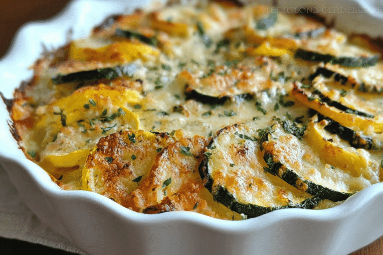 Zucchini And Yellow Squash Au Gratin With Creamy Cheese Sauce 8 Zucchini Yellow Squash Au Gratin 5.Png