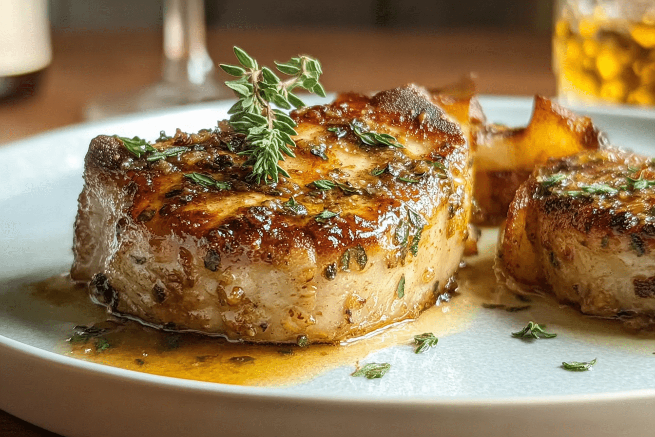 Apple Stuffed Pork Chops