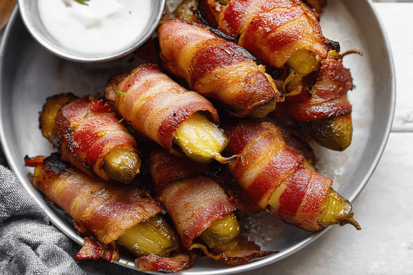 Bacon Wrapped Pickles