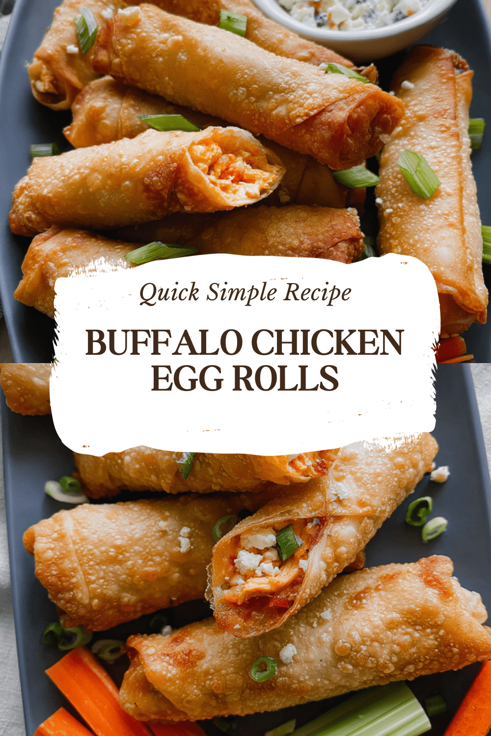 Buffalo Chicken Egg Rolls