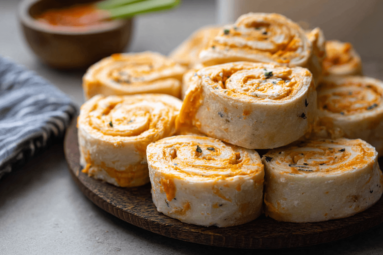 Easy Buffalo Chicken Pinwheels Recipe For Quick Appetizers 6 Buffalo Chicken Pinwheels