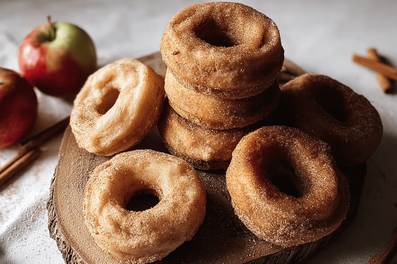 Cinnamon Apple Donuts