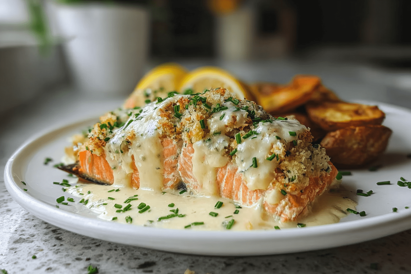 Crab Stuffed Salmon