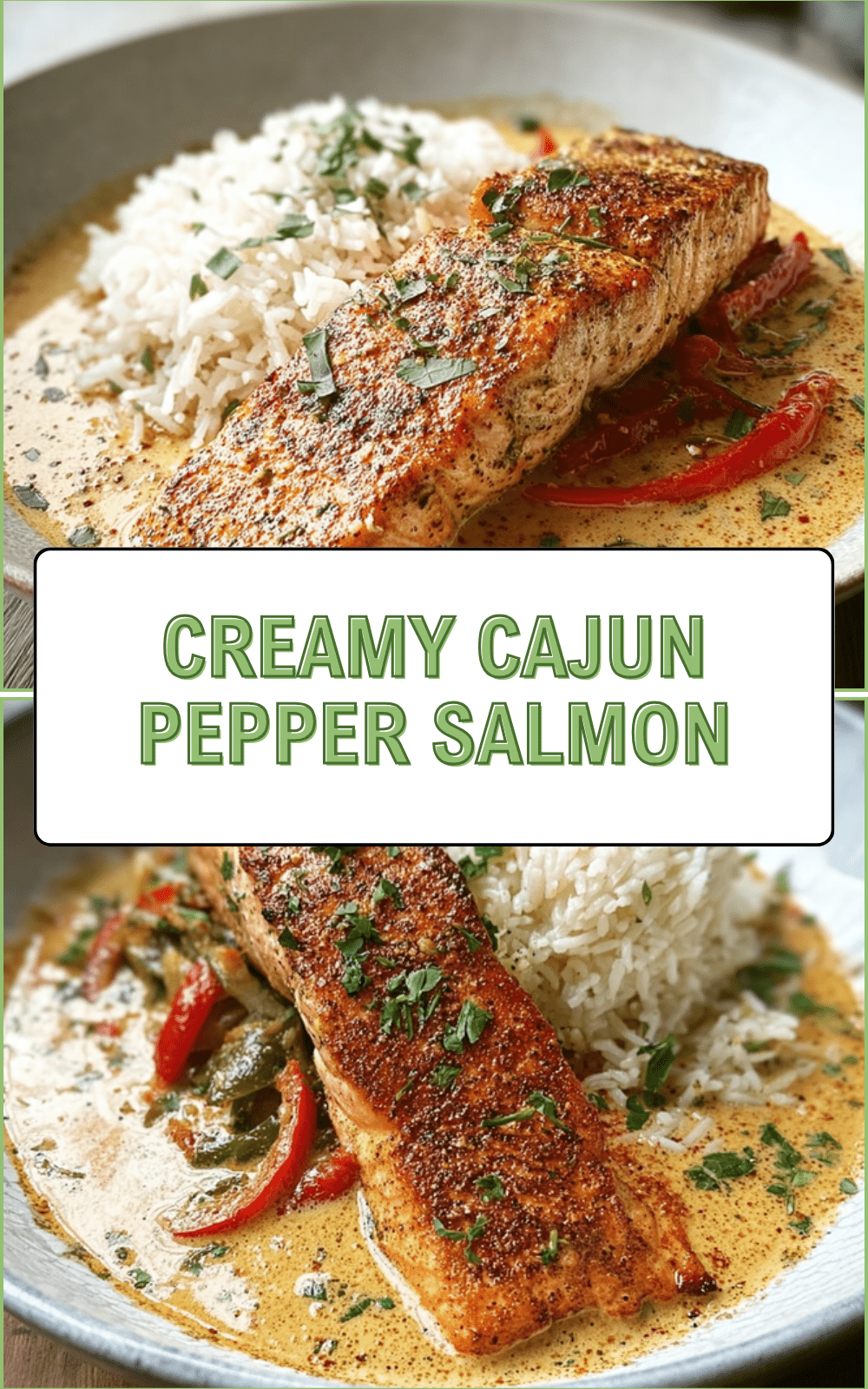Creamy Cajun Pepper Salmon