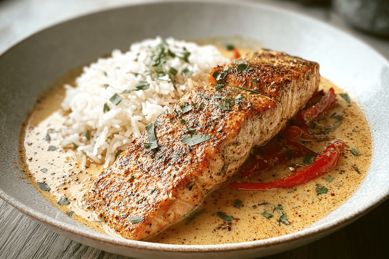 Creamy Cajun Pepper Salmon