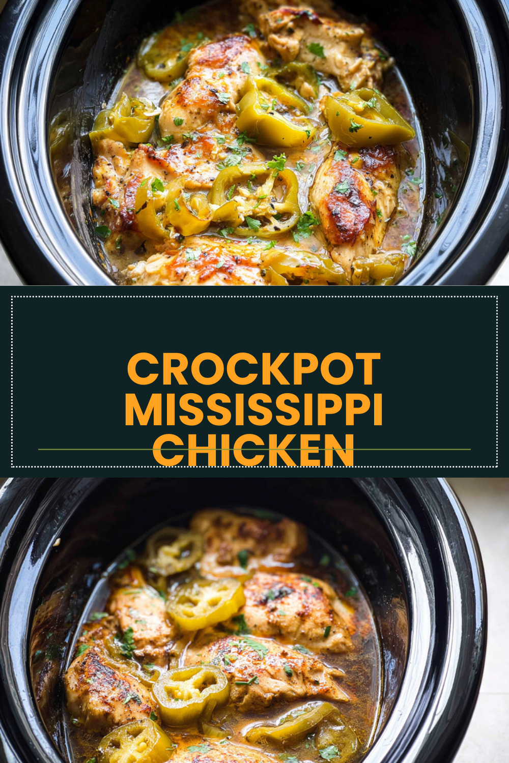 Crockpot Mississippi Chicken