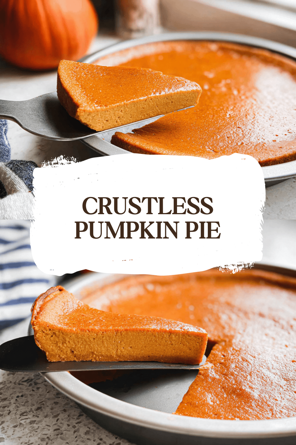 Crustless Pumpkin Pie