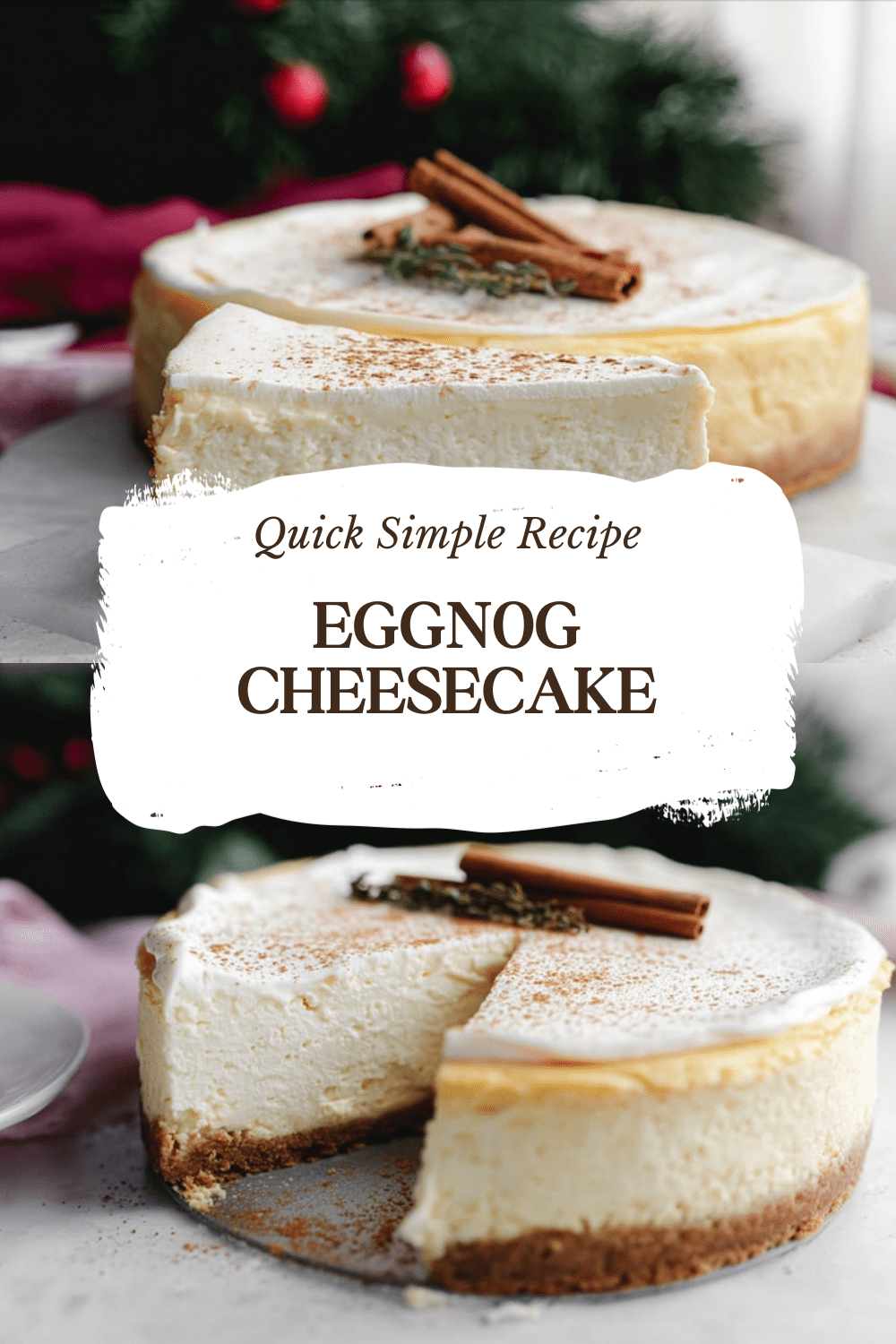 Eggnog Cheesecake