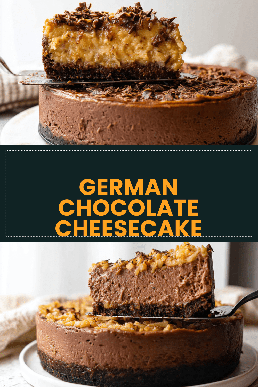 German Chocolate Cheesecake