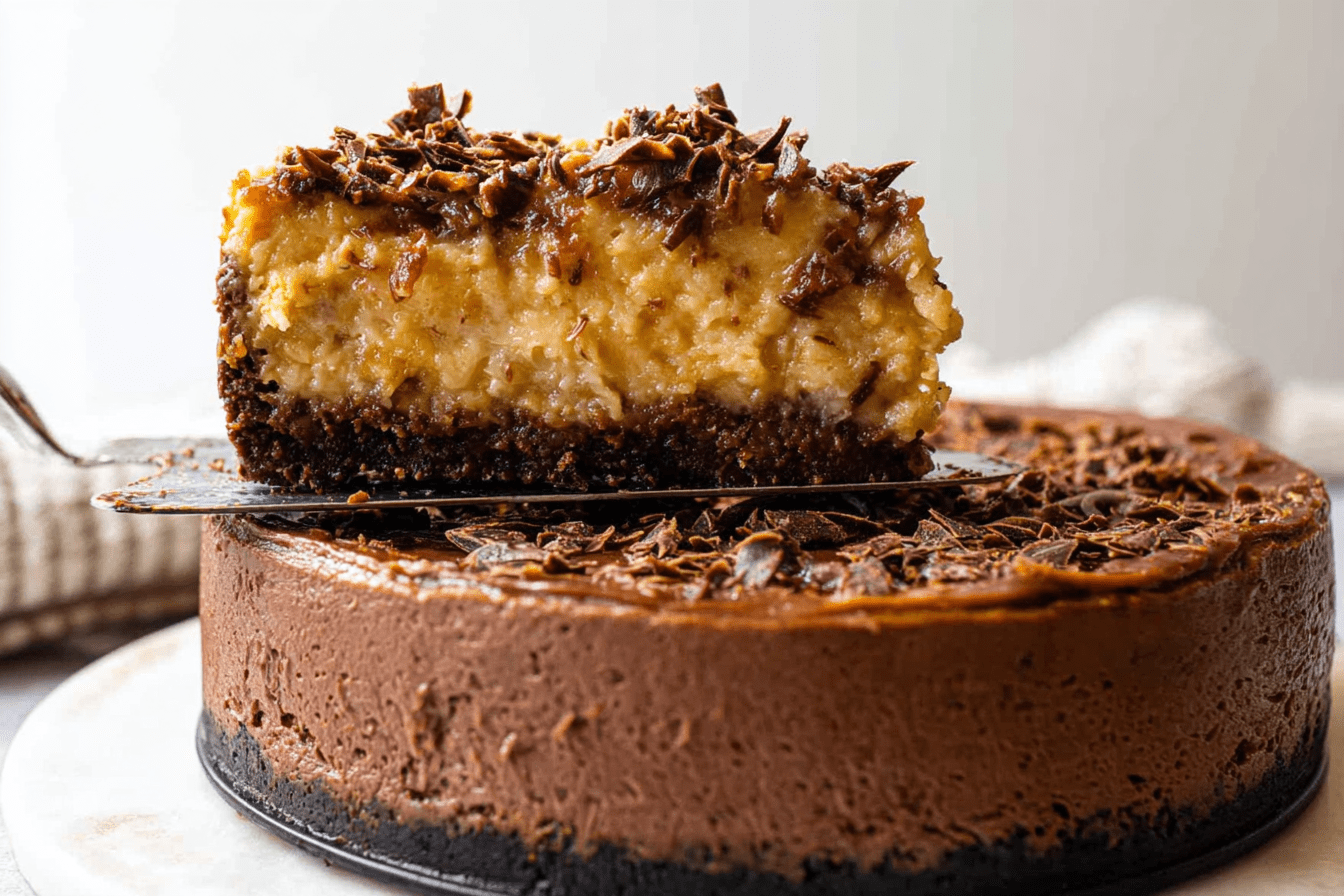 German Chocolate Cheesecake