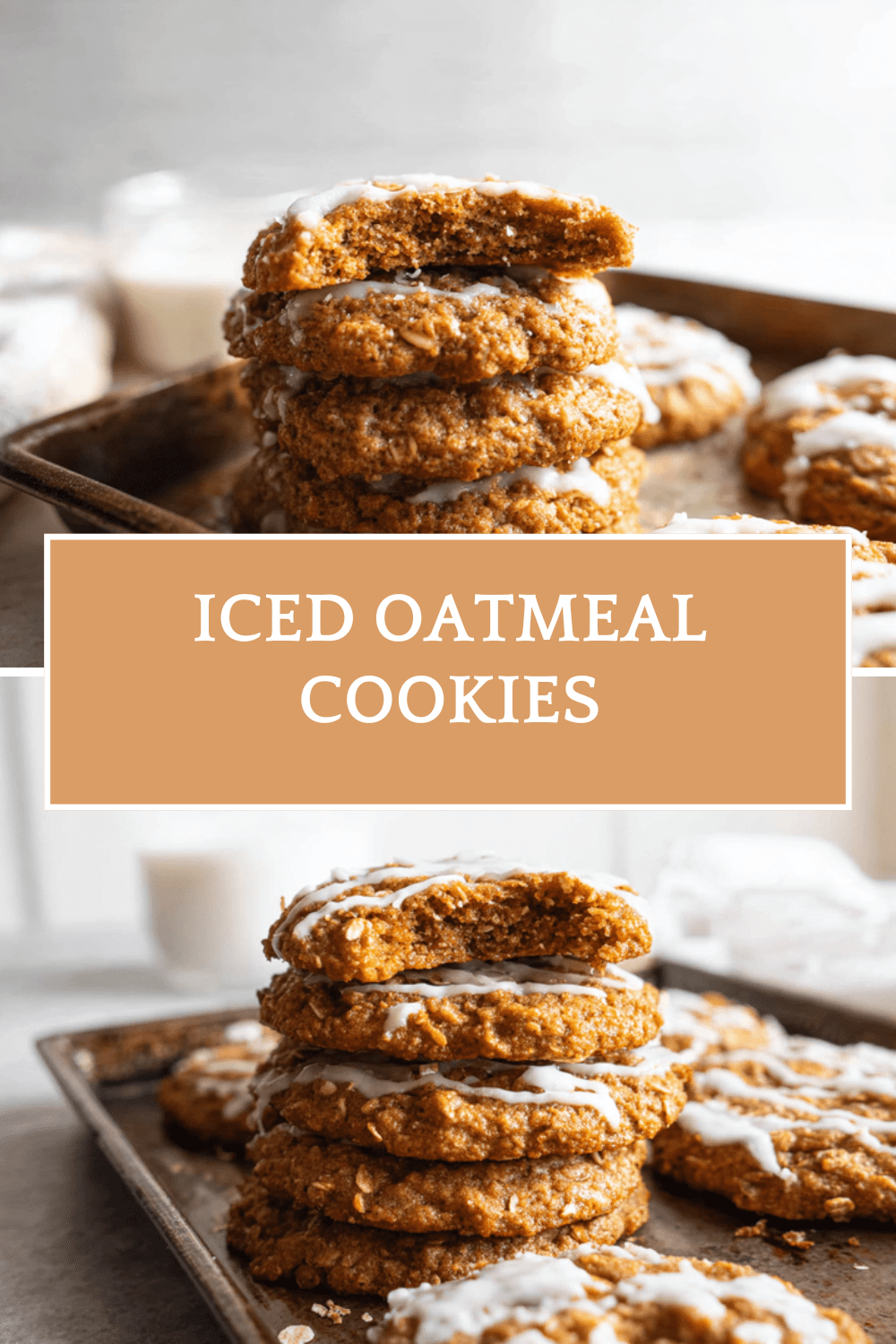 Iced Oatmeal Cookies