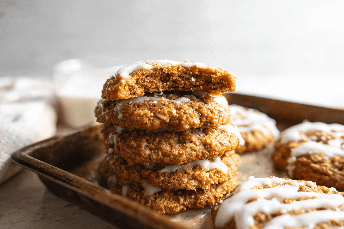 Iced Oatmeal Cookies