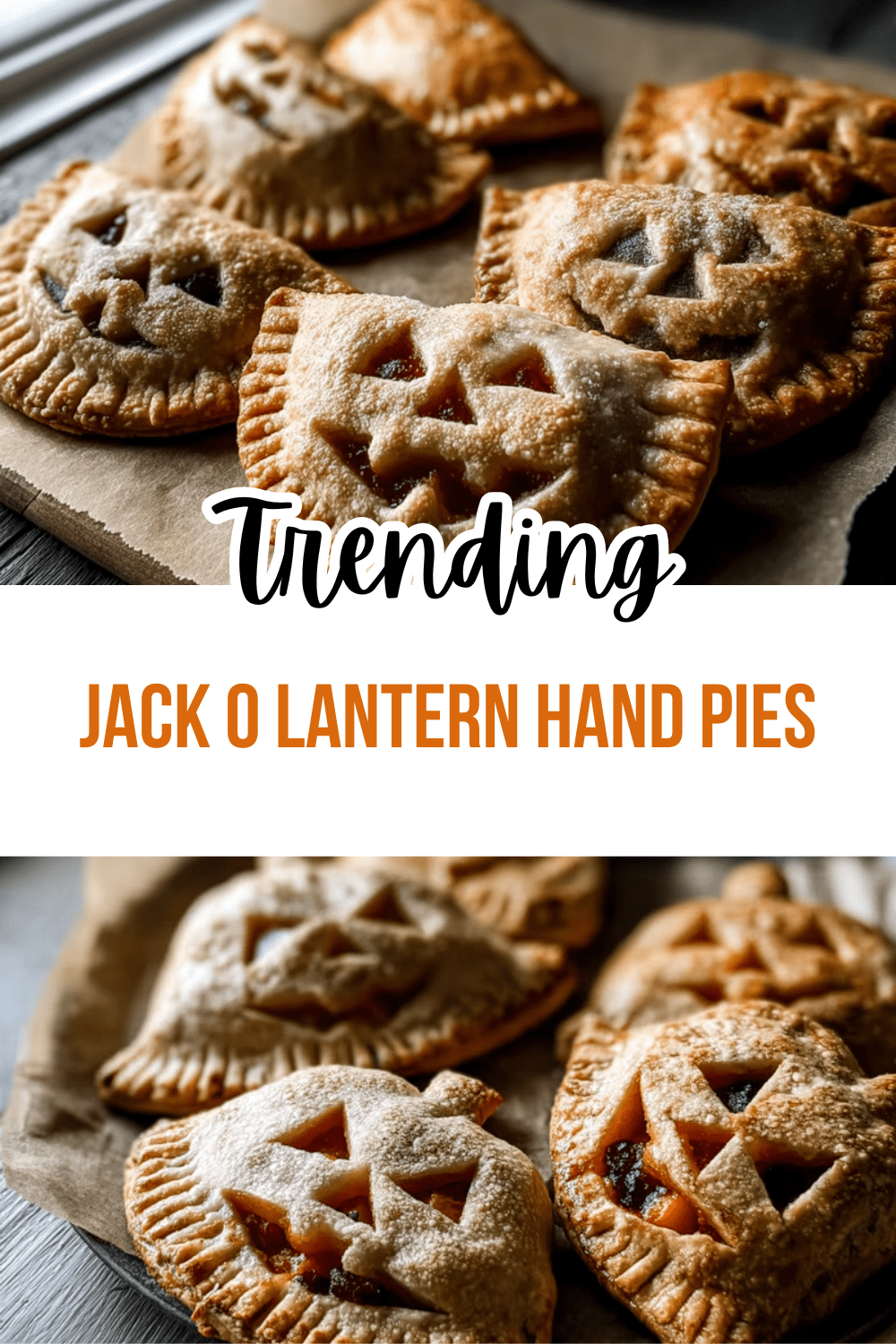 Jack O Lantern Hand Pies