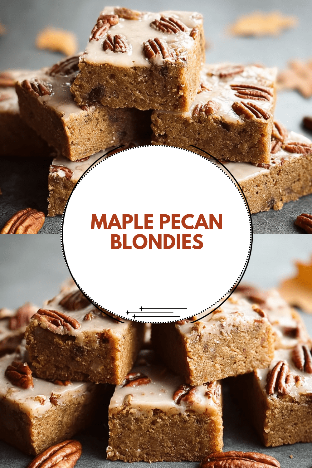 Maple Pecan Blondies
