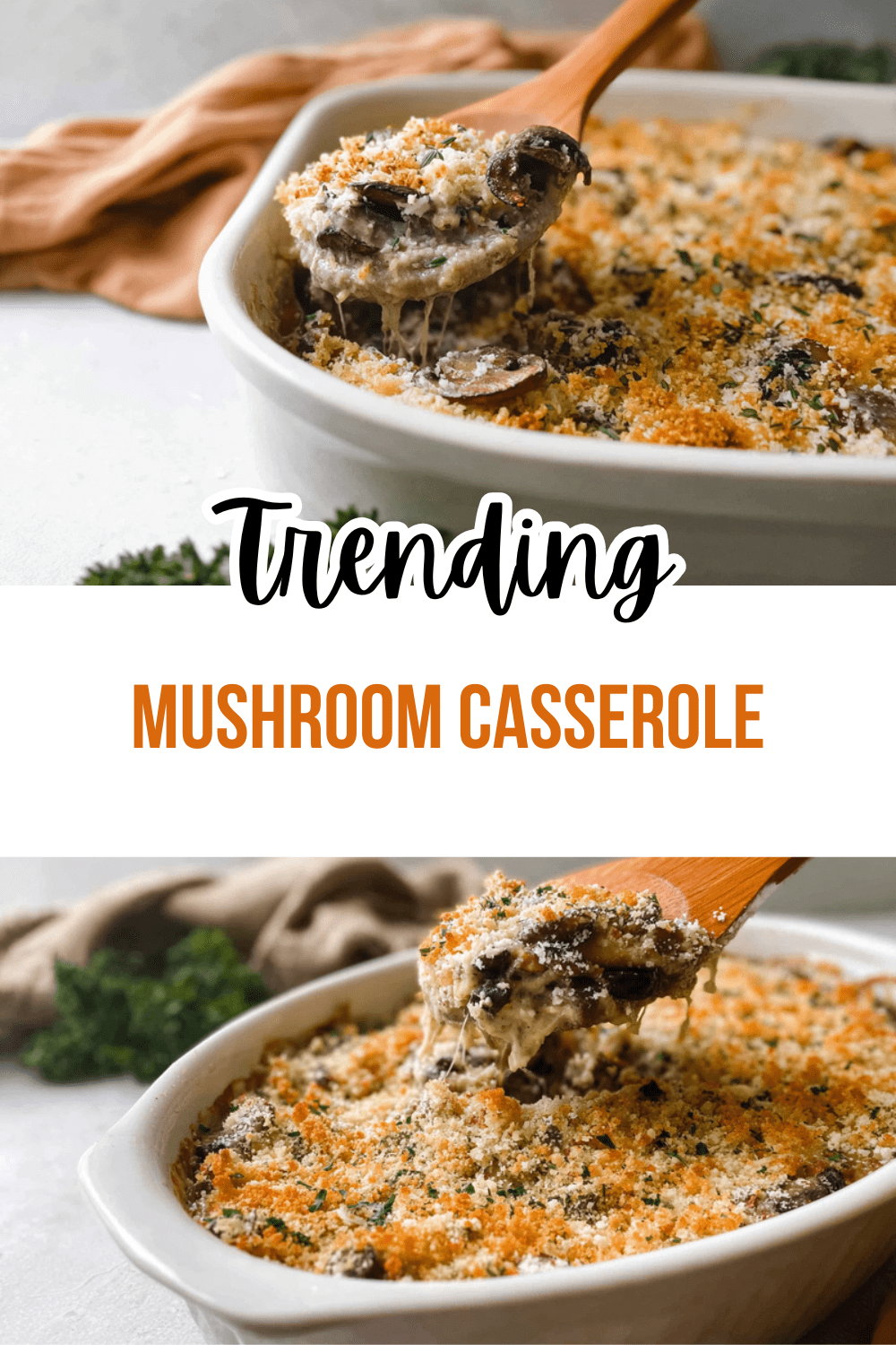 Cheesy Mushroom Casserole Recipe With Creamy Sauce And Crispy Topping 7 Mushroom Casserole