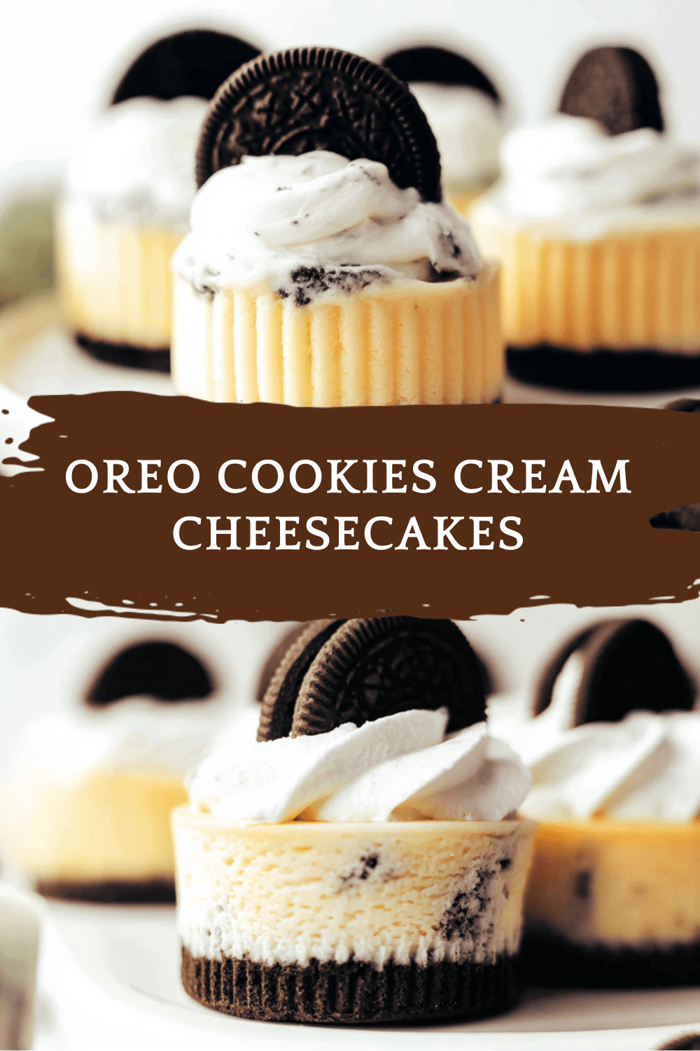 Oreo Cookies Cream Cheesecakes