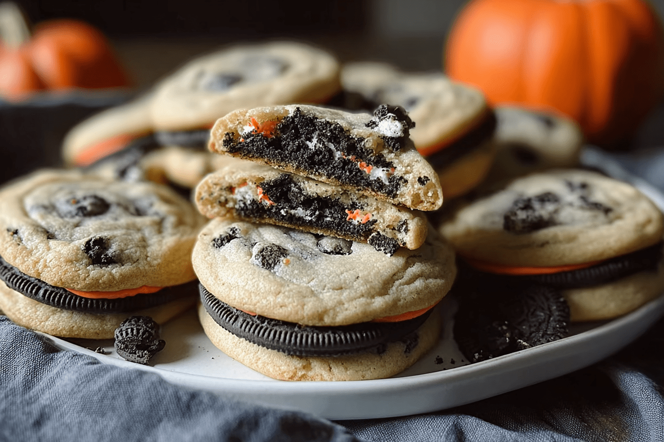 Oreo Stuffed Chocolate Chip Cookies