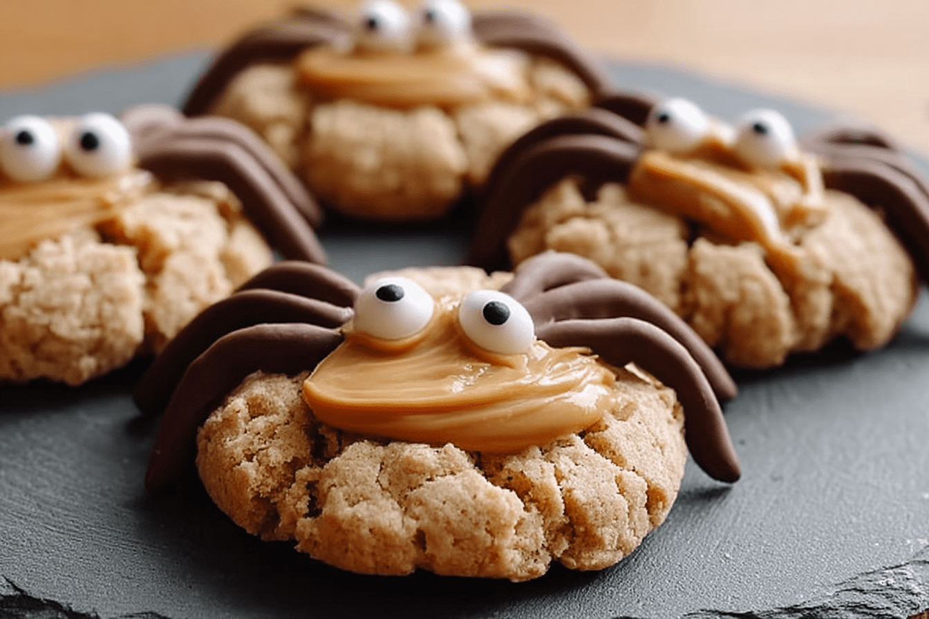 Peanut Butter Spider Cookies
