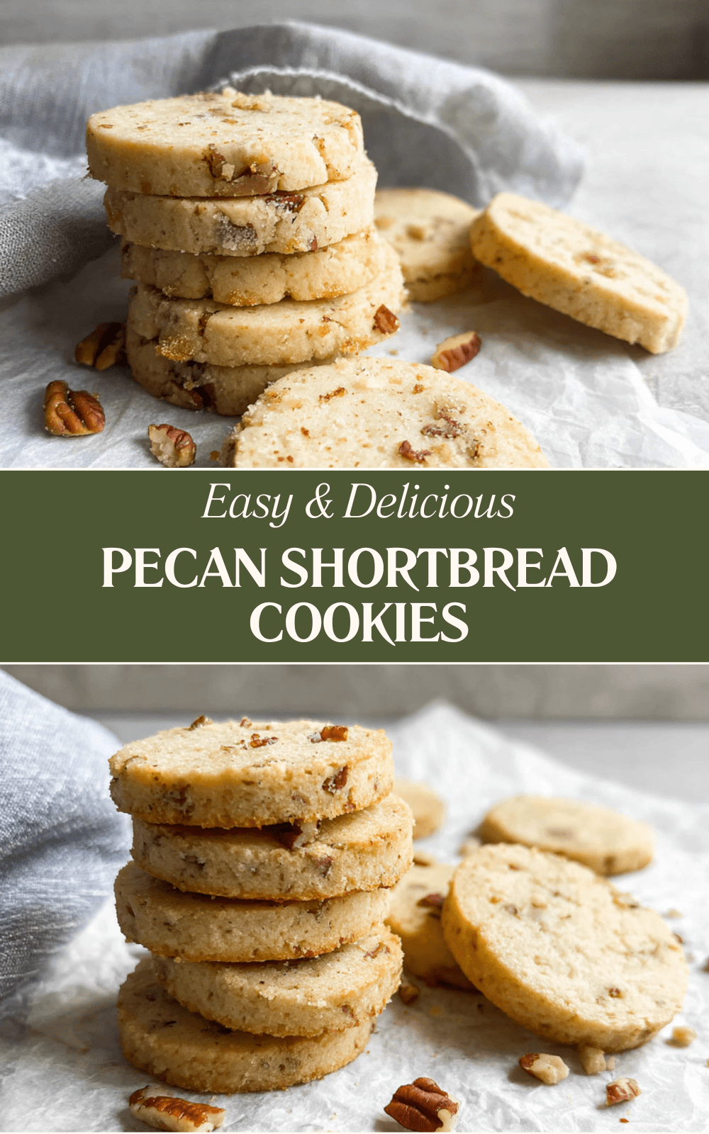 Pecan Shortbread Cookies