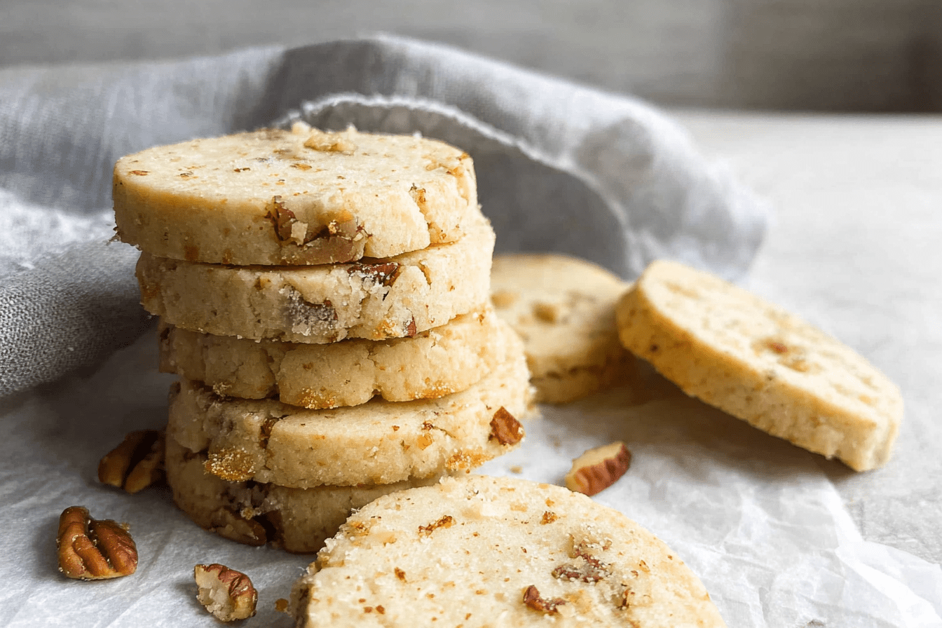 Pecan Shortbread Cookies