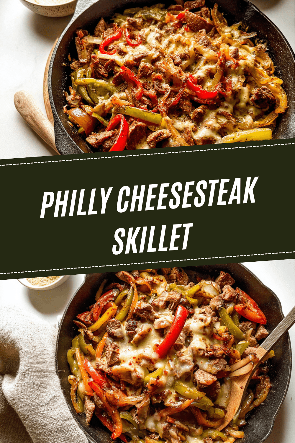 Philly Cheesesteak Skillet