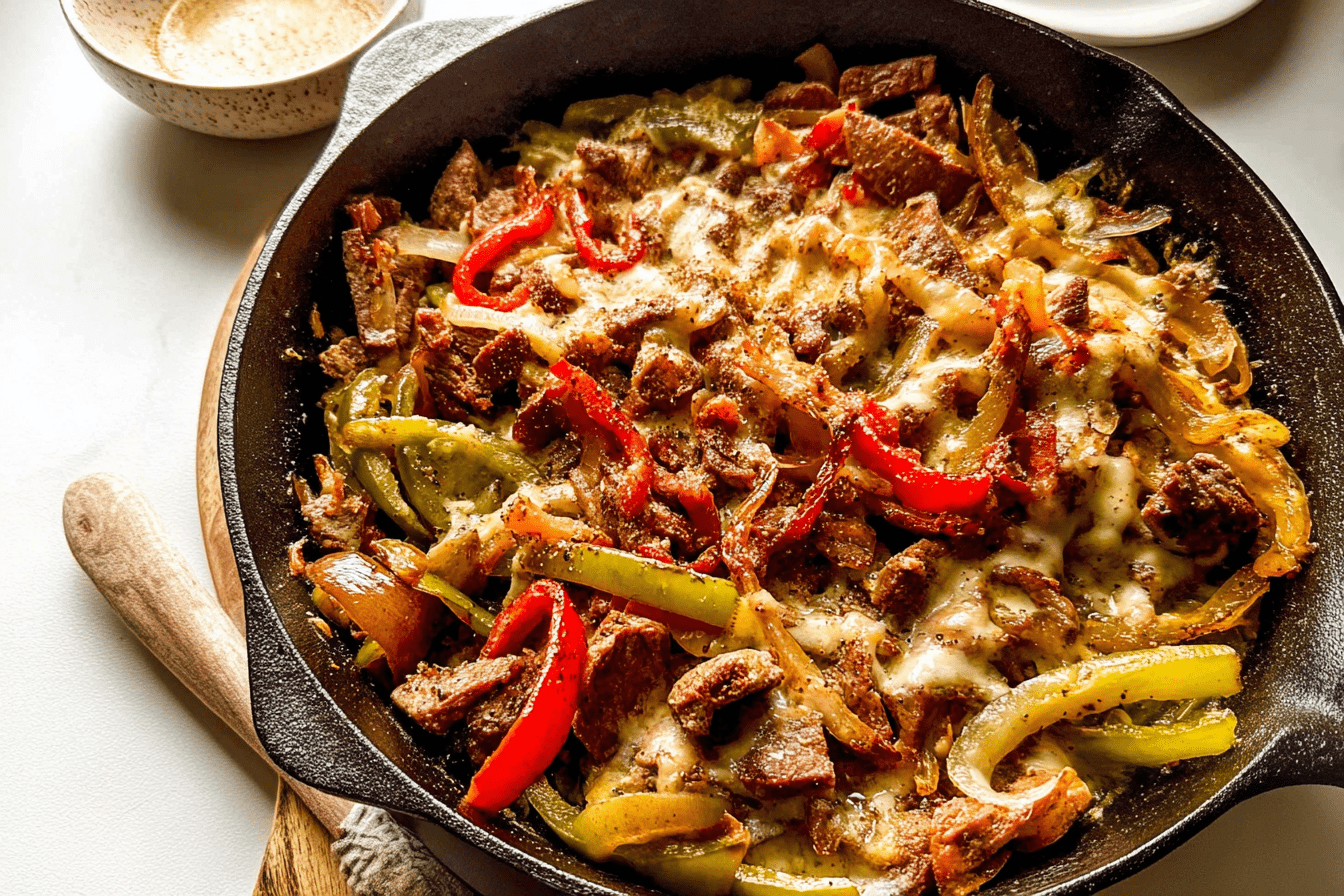 Philly Cheesesteak Skillet