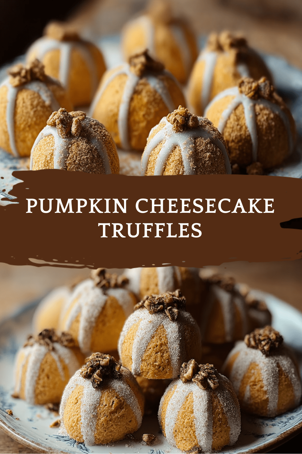 Pumpkin Cheesecake Truffles
