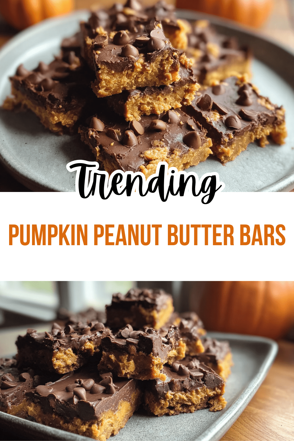 Pumpkin Peanut Butter Bars