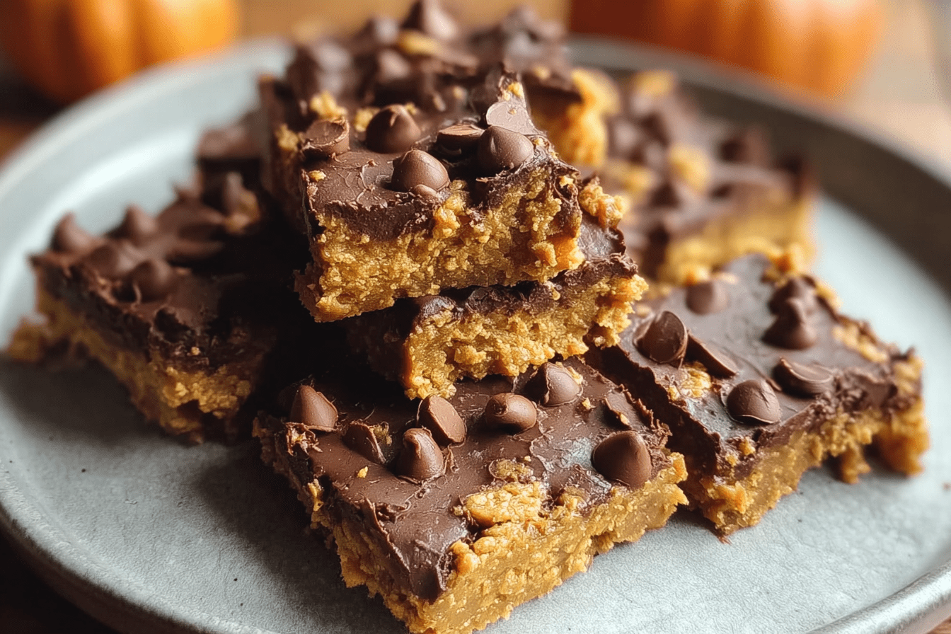 Pumpkin Peanut Butter Bars