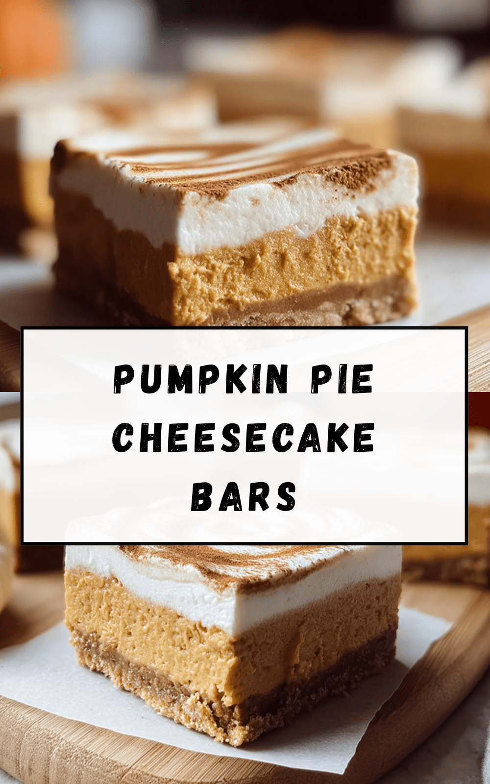 Pumpkin Pie Cheesecake Bars