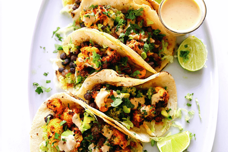 Roasted Cauliflower And Black Bean Tacos With Flavorful Spices 8 Roasted Cauliflower Black Bean Tacos 37.Png